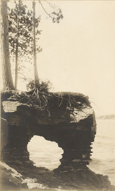 Rock formation along the Lake Superior shoreline