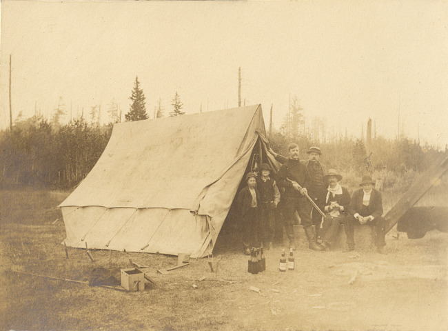 Men with tent