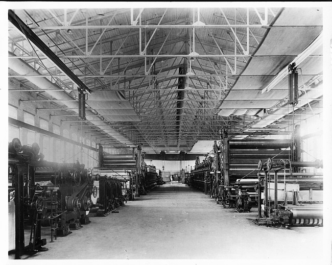 Interior of Mill No. 1, Kalamazoo Vegetable Parchment Company