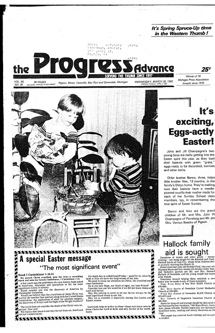 Clippings from The progress advance. Vol. 85 no. 39 (1980 January 10)