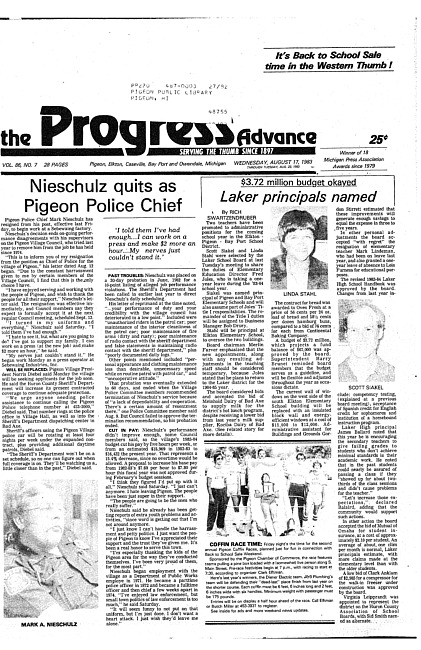 Clippings from The progress advance. Vol. 86 no. 7 (1980 January 10)