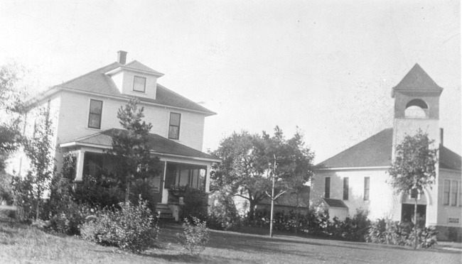 Bauer Christian Reformed Church and parsonage