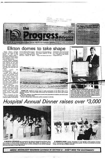 Clippings from The progress advance. Vol. 88 no. 35 (1986 April 30)