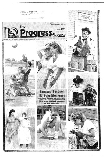 Clippings from The progress advance. Vol. 90 no. 5 (1987 July 29)