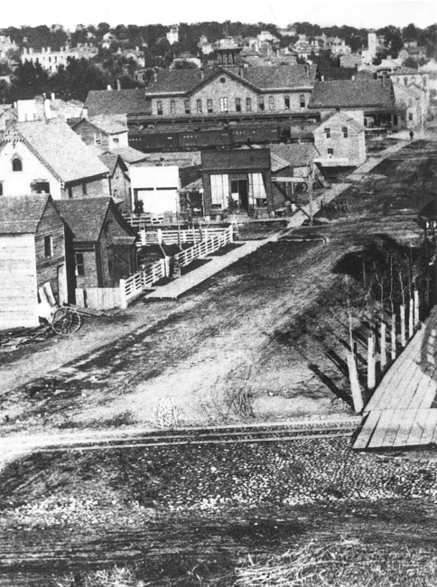 Shanty town in Grand Rapids