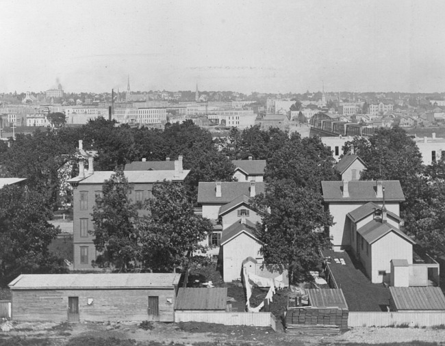 Birds eye view of Grand Rapids