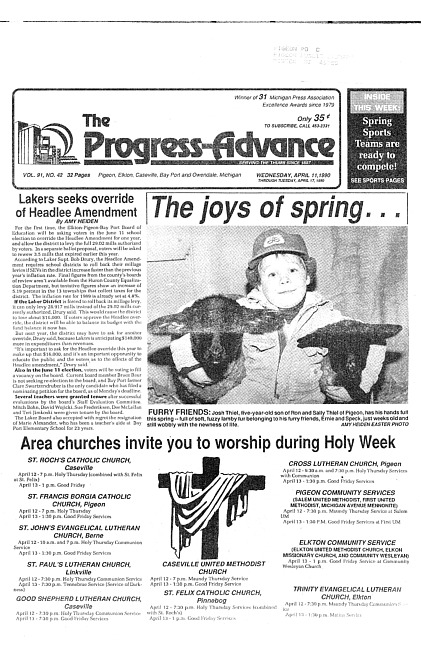 Clippings from The progress advance. Vol. 92 no. 42 (1980 January 10)