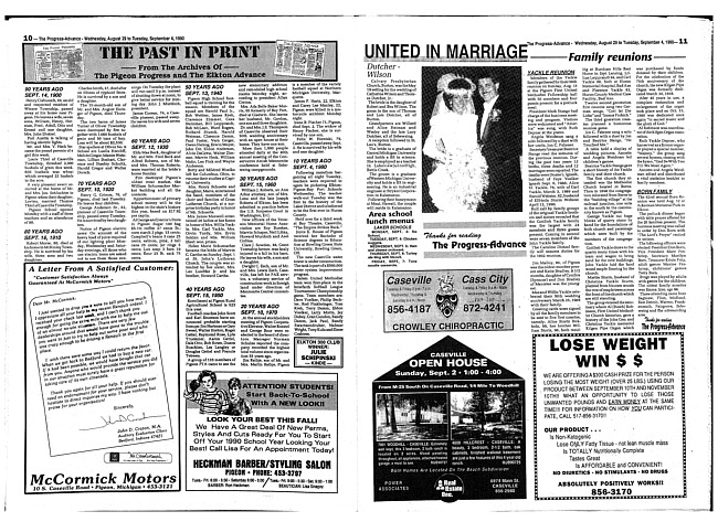 Clippings from The progress advance. Vol. 93 no. 10 (1990 August 29)