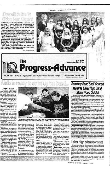 Clippings from The progress advance. Vol. 94 no. 9 (1991 August 21)