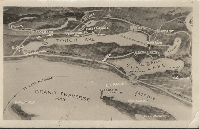 Aerial map Alden and environs