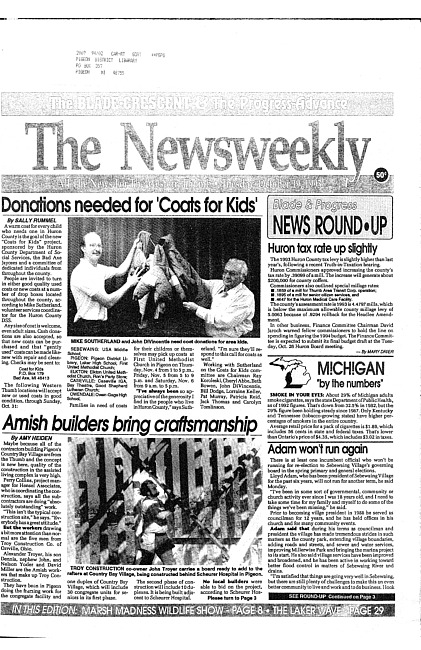 Clippings from The newsweekly. (1993 October 19)