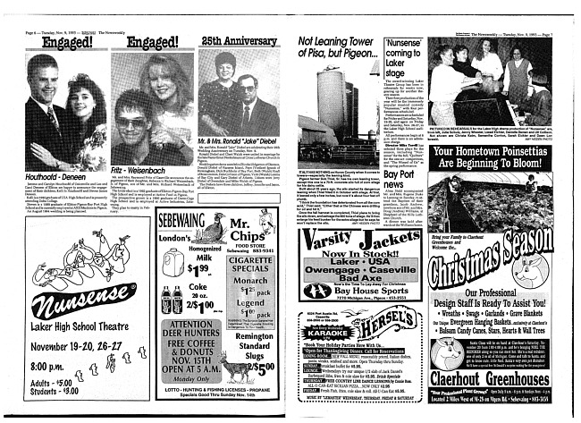 Clippings from The newsweekly. (1993 November 9)