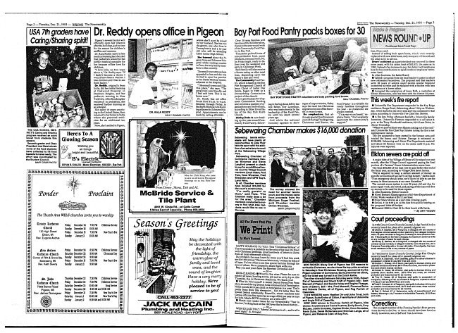 Clippings from The newsweekly. (1993 December 21)