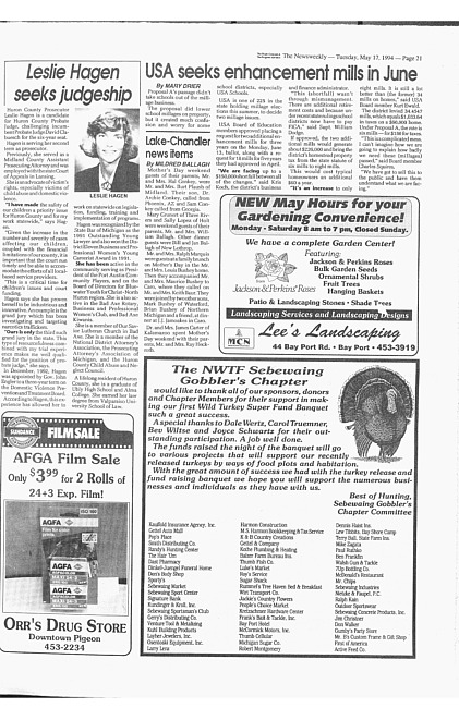 Clippings from The newsweekly. (1994 May 17)