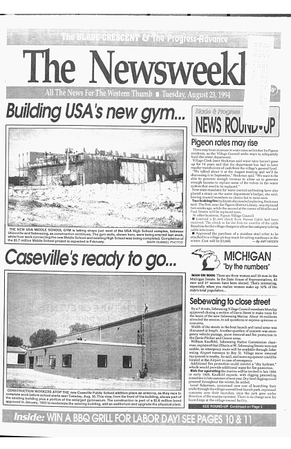 Clippings from The newsweekly. (1994 August 23)