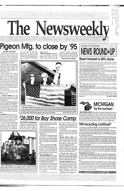 Clippings from The newsweekly. (1994 September 27)