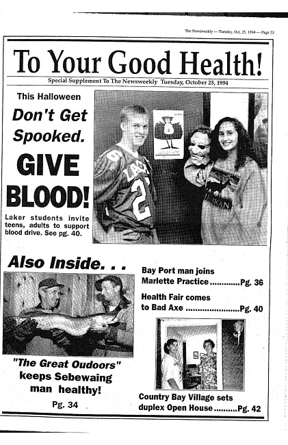 Clippings from The newsweekly. (1994 October 25)