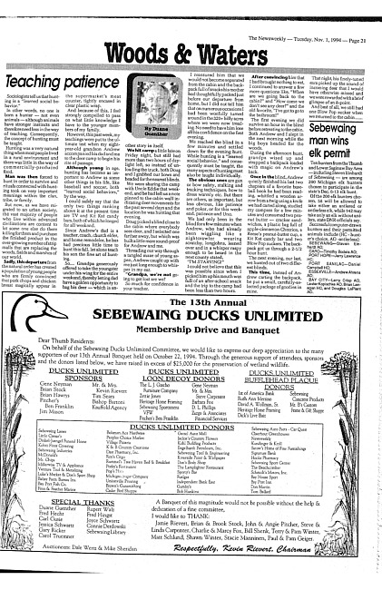 Clippings from The newsweekly. (1994 November 1)