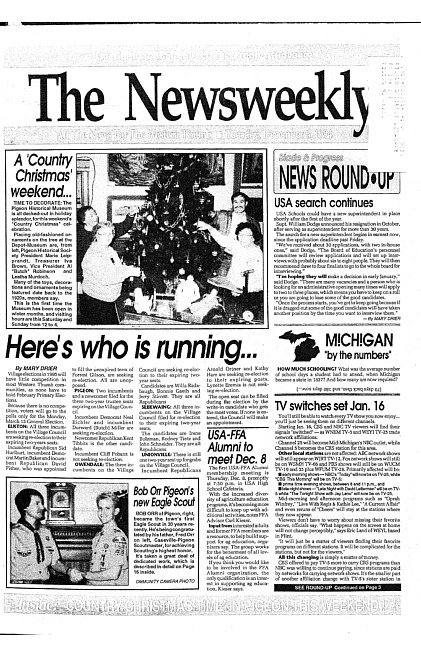Clippings from The newsweekly. (1994 December 6)