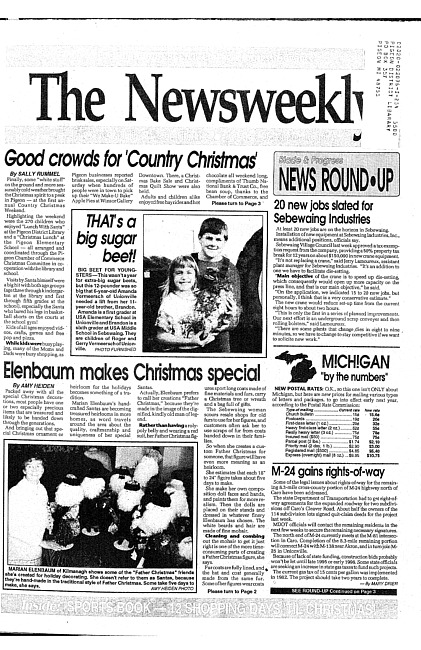 Clippings from The newsweekly. (1994 December 13)