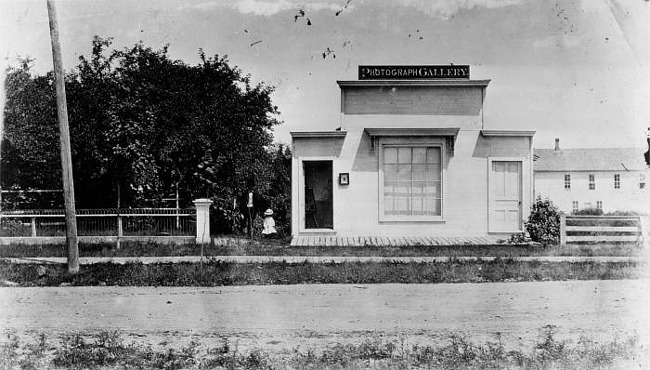 Panaramic view of Cottrell's Photograph Gallery, Lansing