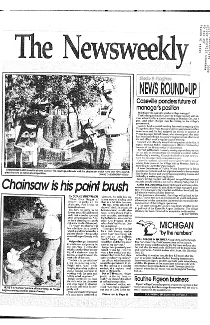 Clippings from The newsweekly. (1995 September 19)