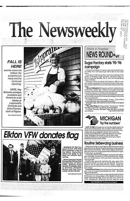 Clippings from The newsweekly. (1995 October 10)