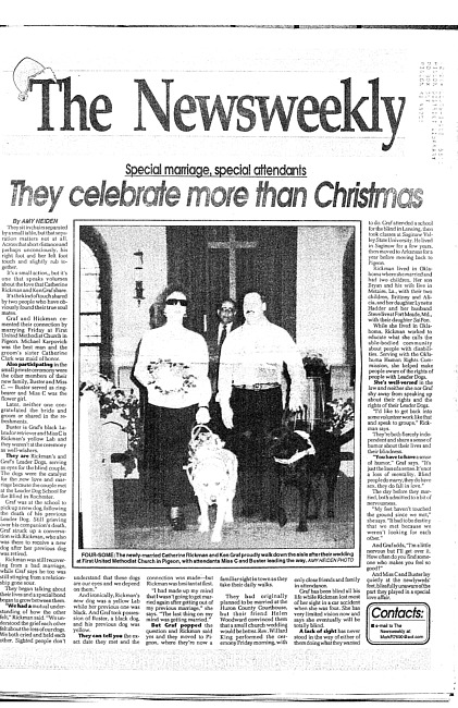 Clippings from The newsweekly. (1995 December 19)