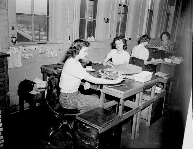 Daisy Manufacturing Company Mailroom Women, 1950