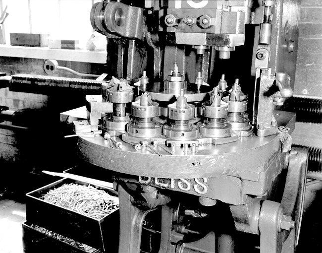 Stamping machine for Daisy Air Rifles at the Daisy Manufacturing Company