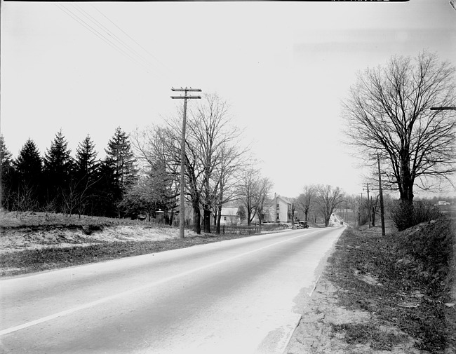 View of Plymouth Road approaching Plymouth from the east