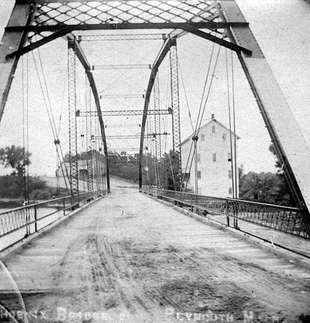 Phoenix Bridge with Phoenix Mill in view, c1897