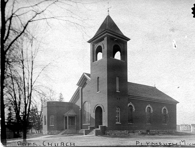 Presbyterian Church, Plymouth MI,  Side View