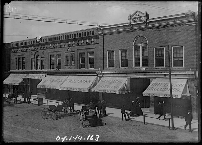 Main Street, Business Block, Plymouth c. 1900