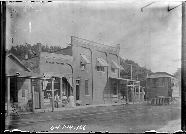 Interurban at corner of Main St. and Sutton