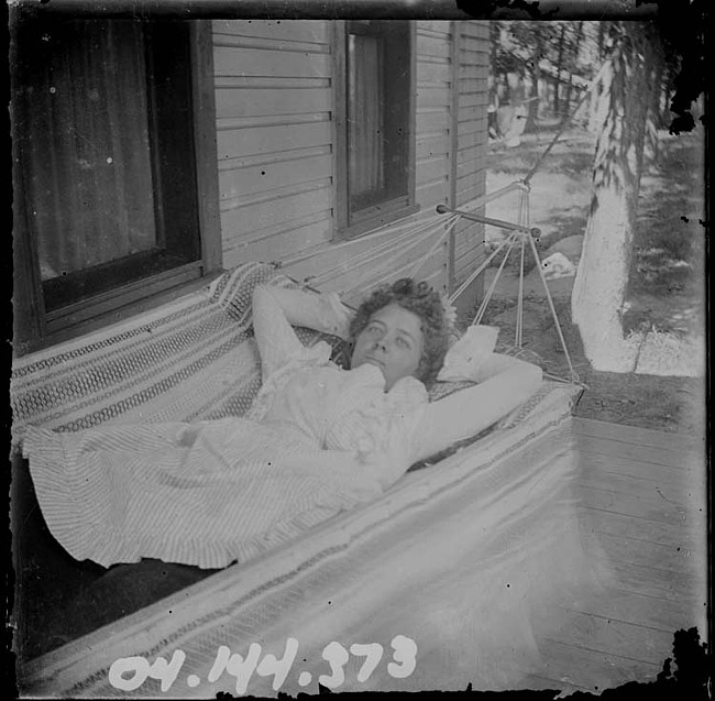 Satie Draper Reclining in a Hammock