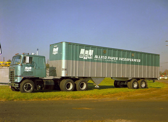 S.C.M. Allied Paper Tractor Trailor Rig