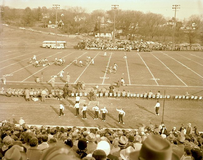 Agell Field with Football Game in Progress