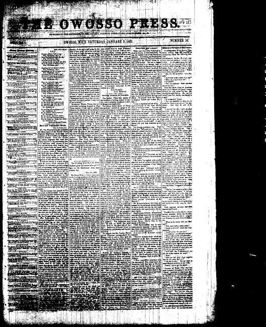 The Owosso Press. (1863 January 3)