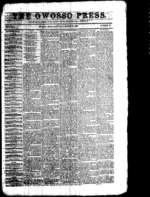 The Owosso Press. (1863 March 21)