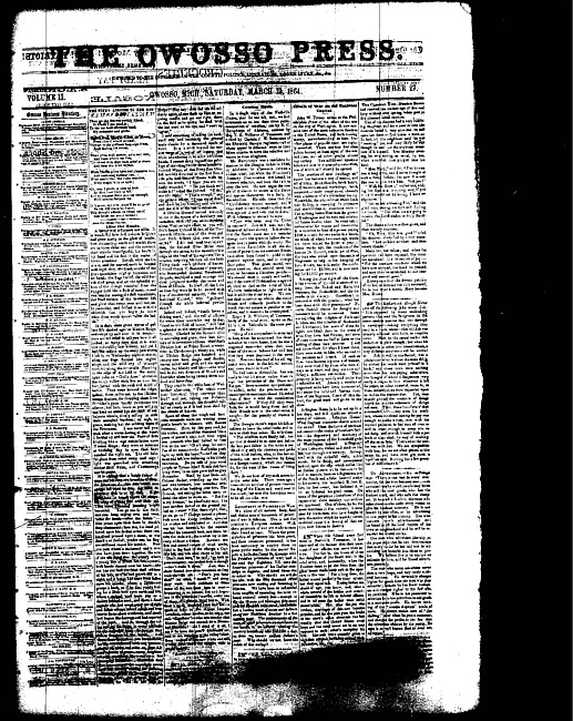 The Owosso Press. (1864 March 19)