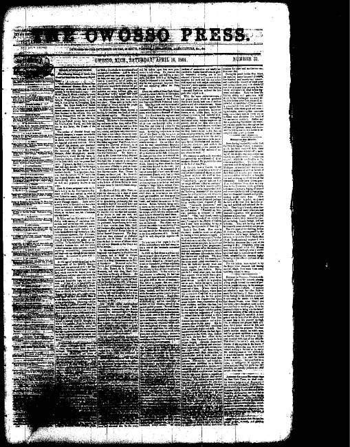 The Owosso Press. (1864 April 16)