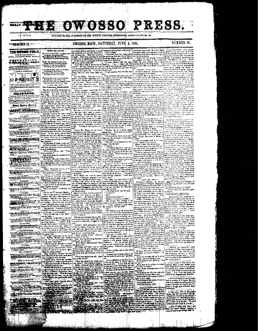 The Owosso Press. (1864 June 4)