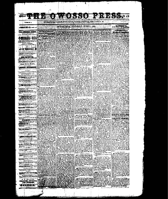 The Owosso Press. (1864 June 11)