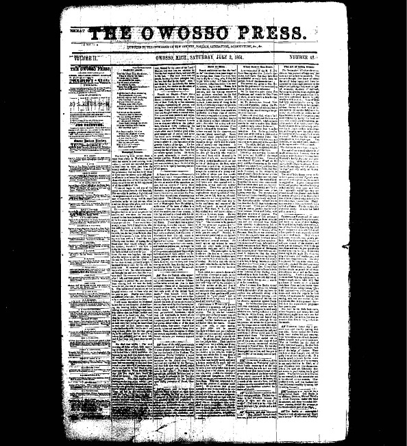 The Owosso Press. (1864 July 2)