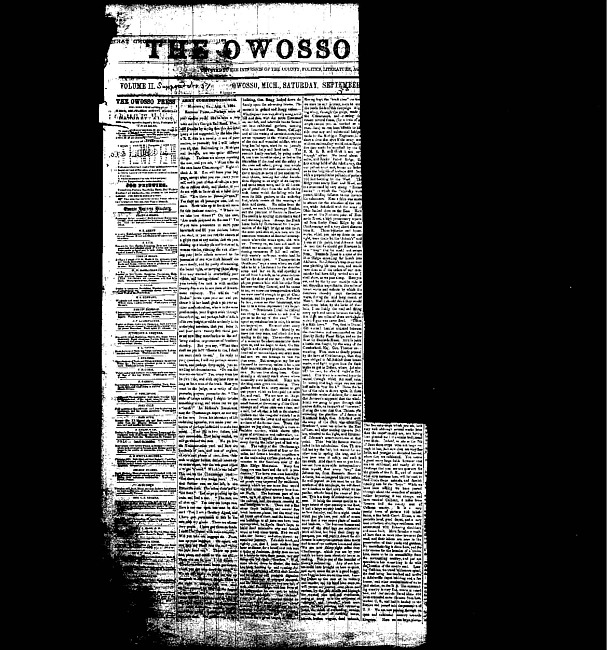 The Owosso Press. (1864 September 3)