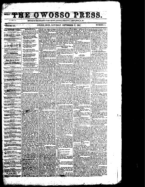 The Owosso Press. (1864 September 17)