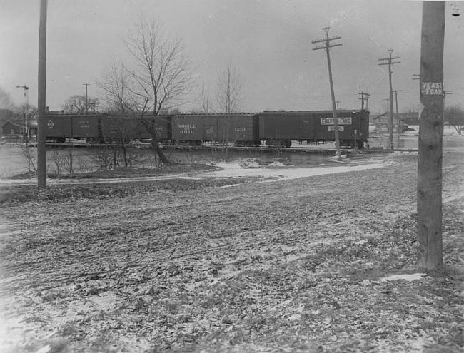 Flood, South Cedar Street, Lansing, 1904