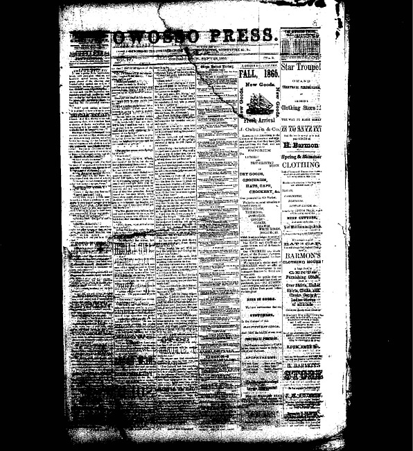 The Owosso Press. (1865 September 23)
