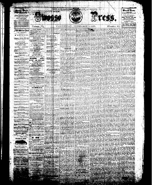 The Owosso Press. (1867 February 6)